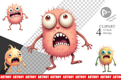 Panic Monster Clipart Product Image 1