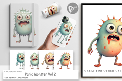 Digital Paper Panic Monster Product Image 1