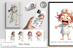 Digital Paper Panic Nurse Product Image 1