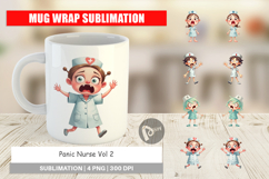 Mug Wrap Panic Nurse Product Image 1