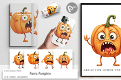 Digital Paper Panic Pumpkin Product Image 1