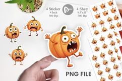 Panic Pumpkin Sticker Product Image 1