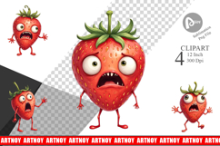 Panic Strawberry Clipart Product Image 1