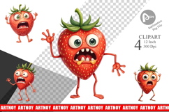 Panic Strawberry Clipart Product Image 1