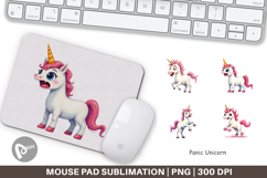 Mouse Pad Panic Unicorn Product Image 1
