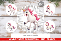 Wind Spinner Panic Unicorn Product Image 1
