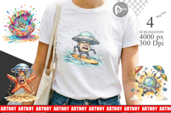 Panicked UFO Surf Sublimation Product Image 1