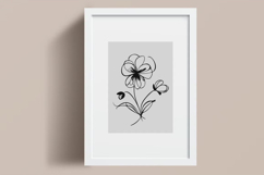 Minimalist Floral Line Art Clipart SVG | PNG | EPS Product Image 4