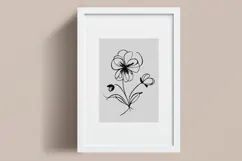Minimalist Floral Line Art Clipart SVG | PNG | EPS Product Image 4