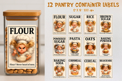 Sarcastic Kitchen Pantry Labels Bundle Funny Storage Sticker Product Image 1