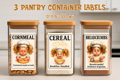 Funny Pantry Labels | Cornmeal Cereal Breadcrumbs PNG Product Image 1