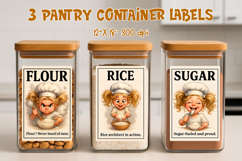 Kitchen Funny Stickers | Pantry Container Label Printable Product Image 1