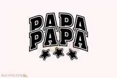 Varsity Grandpa PNG Daddy Dad, Papa SVG T-shirt Design Product Image 1