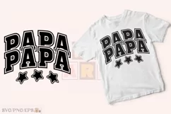 Varsity Grandpa PNG Daddy Dad, Papa SVG T-shirt Design Product Image 2