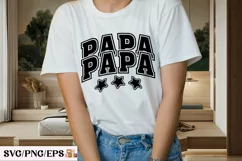 Varsity Grandpa PNG Daddy Dad, Papa SVG T-shirt Design Product Image 3