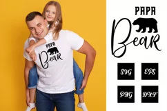 Papa Bear, Fathers Day SVG, 