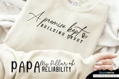 Papa My Pillar Of Reliability Sleeve SVG, Father's Day SVG Product Image 2
