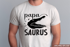 Papa saurus SVG, Happy Father&#039;s Day SVG Product Image 1