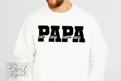 The Man The Myth The Legend Papa SVG - Fathers Day PNG Product Image 1