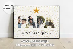 Papa We Love You Fathers Day Photograph Template Product Image 1