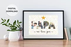 Papa We Love You Fathers Day Photograph Template Product Image 2