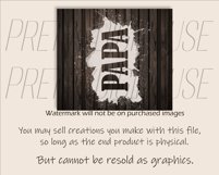 Wood PAPA Tapered Skinny Tumbler, Wood Tumbler PNG Product Image 3