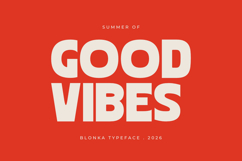 Blonkra Chunky Bold Display Sans Font Product Image 5