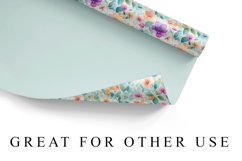 Digital Paper Floral Watercolor Seamless Pattern Product Image 3