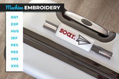 Paper Airplane on Luggage Handle - In the Hoop Embroidery Product Image 1