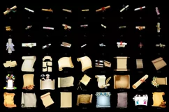 350 PAPER, SCROLLS TRANSPARENT PNG FILES, PHOTOSHOP OVERLAYS Product Image 4