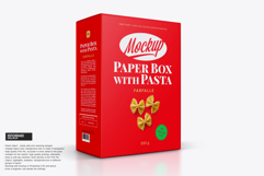 Paper Box with Pasta Mockup Product Image 1