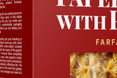 Paper Box with Pasta Mockup Product Image 2