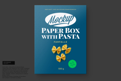 Paper Box with Pasta Mockup Product Image 3