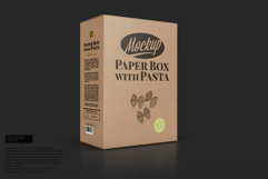 Kraft Box with Pasta Mockup Product Image 3