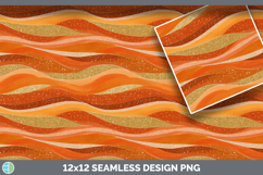 Orange Seamless Glitter Textured Background Papers Scrapbook Product Image 3