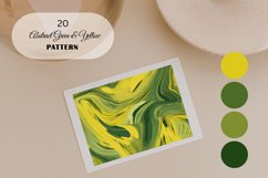 Green Yellow Abstract | Seamless Wavy Digital Paper Product Image 5