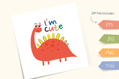 Cute Dinosaurs Childish Print Design Product Image 1