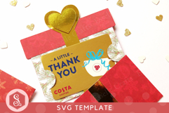 Christmas Present Gift Card Holder SVG Template Product Image 2