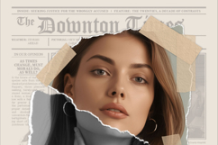 Torn paper and cut out portrait photo effect Product Image 2