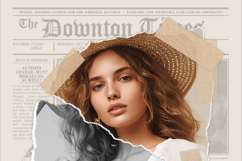 Torn paper and cut out portrait photo effect Product Image 5