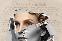 Editable ripped paper cut portrait effect Product Image 5