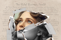 Editable ripped paper cut portrait effect Product Image 7