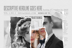 Wedding Paper Cut Photo Template Product Image 3