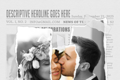 Wedding Paper Cut Photo Template Product Image 6