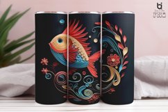 Paper Cut Fish 3D Tumbler Sublimation Bundle Product Image 16