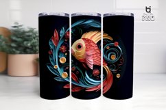 Paper Cut Fish 3D Tumbler Sublimation Bundle Product Image 17