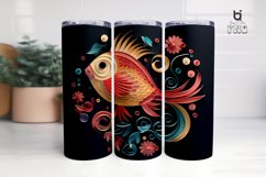 Paper Cut Fish 3D Tumbler Sublimation Bundle Product Image 5