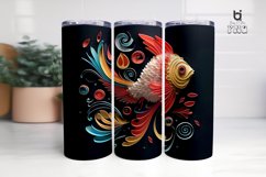 Paper Cut Fish 3D Tumbler Sublimation Bundle Product Image 7