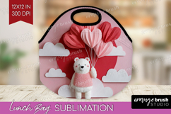 Valentine Papercut Lunch Bag - Couple Animals Lunch Bug PNG Product Image 1