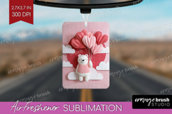 Valentine Papercut Air Freshener PNG - Couple Animals PNG Product Image 1